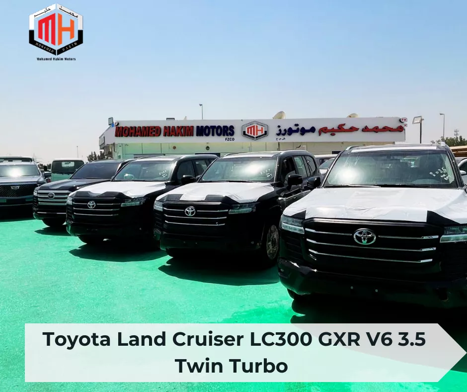 Toyota Land Cruiser LC300 GXR V6 3.5 Twin Turbo at Mohammed Hakim Motors showroom in Dubai